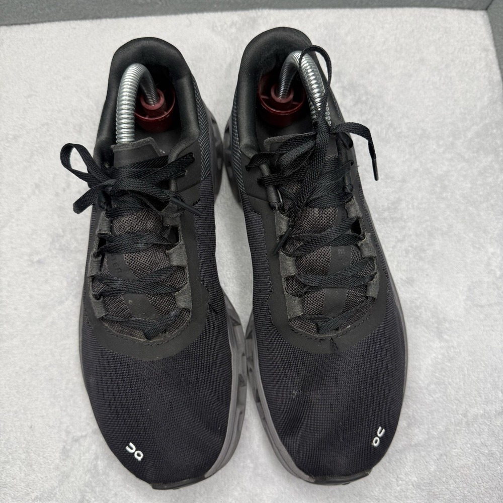 On Cloudmonster Women's 8.5 Black Gray CloudTec Running Shoes Sneakers - Picture 5 of 11